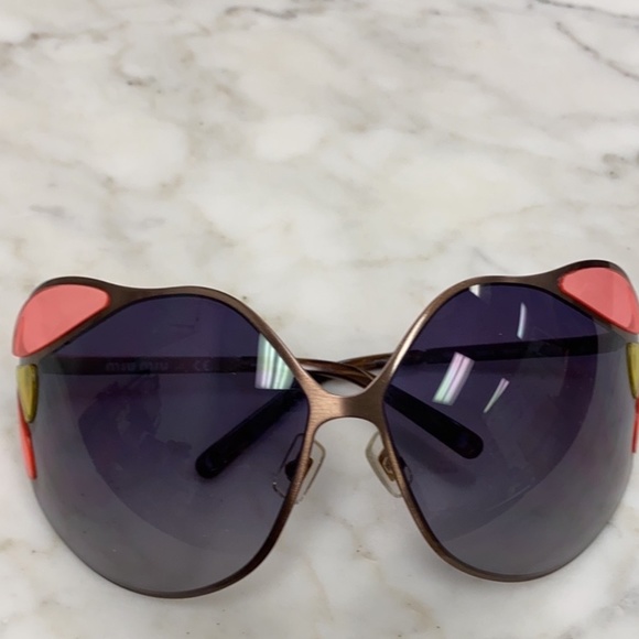 Miu miu oversized sunglasses y2k 2000s stained glass smu66h butterfly